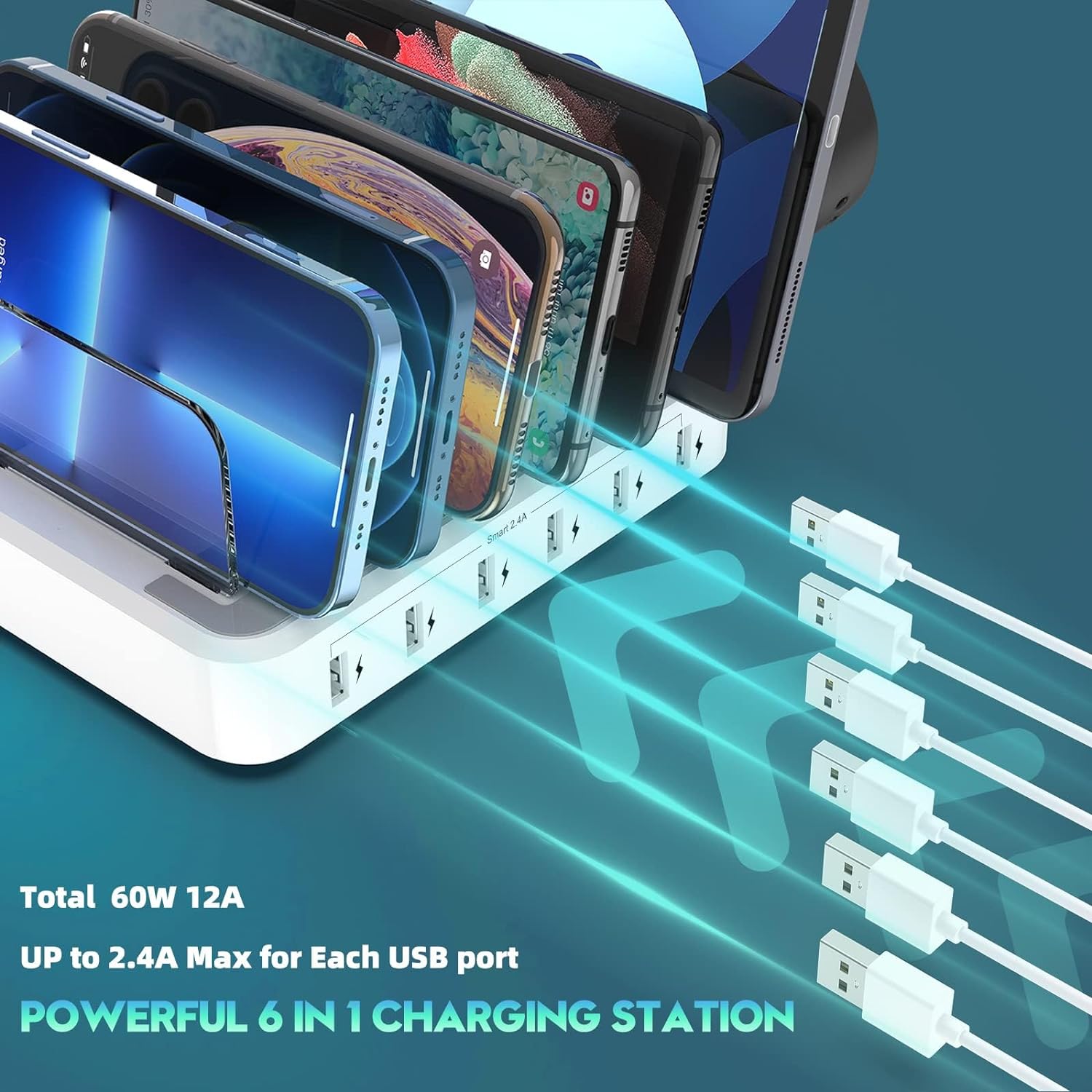 Universal Multi - Device Fast Charging Station for Home and Office - Lexians