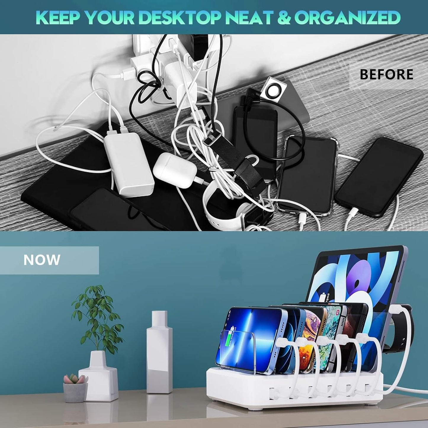 Universal Multi - Device Fast Charging Station for Home and Office - Lexians
