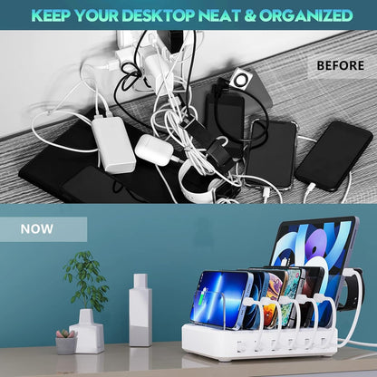 Universal Multi - Device Fast Charging Station for Home and Office - Lexians