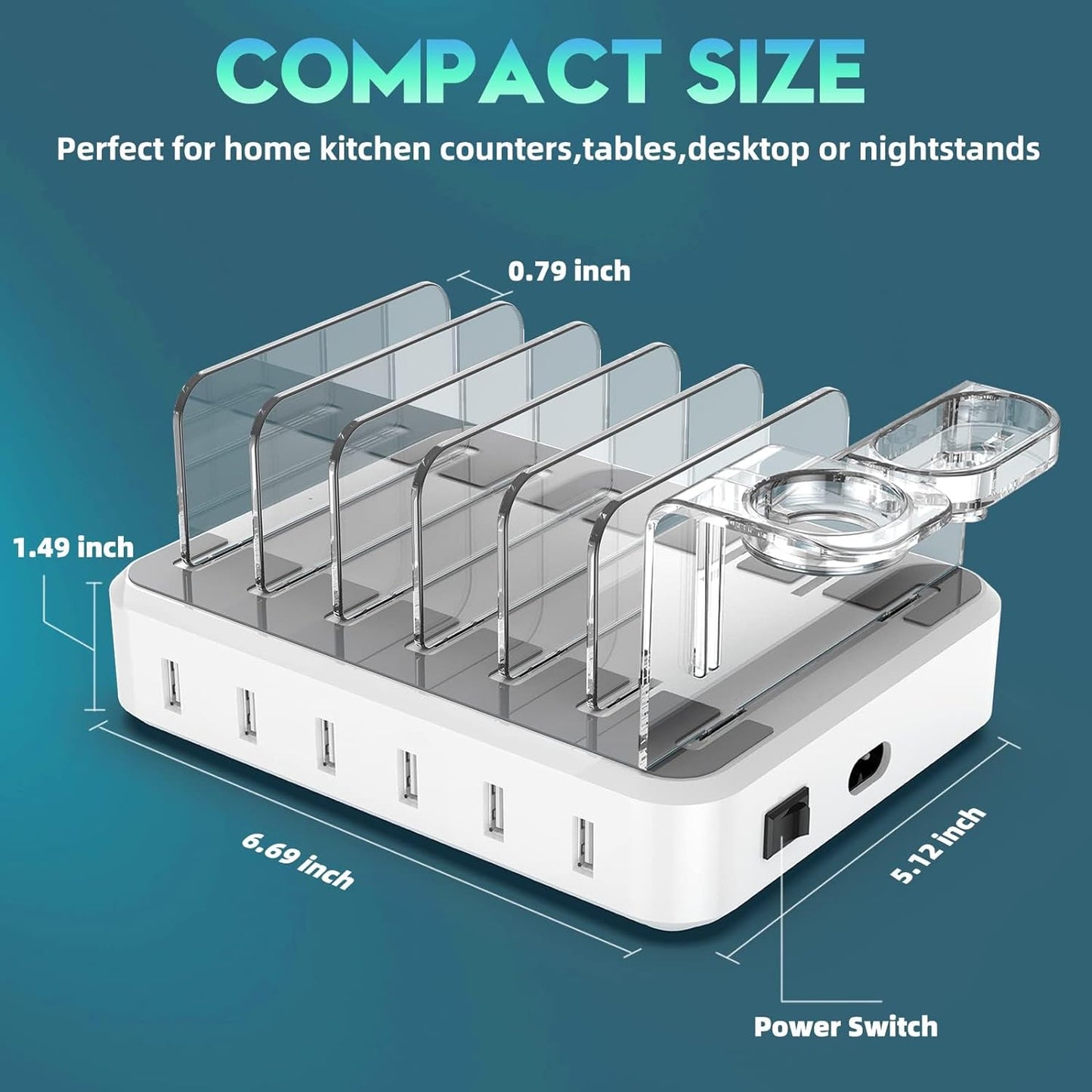 Universal Multi - Device Fast Charging Station for Home and Office - Lexians