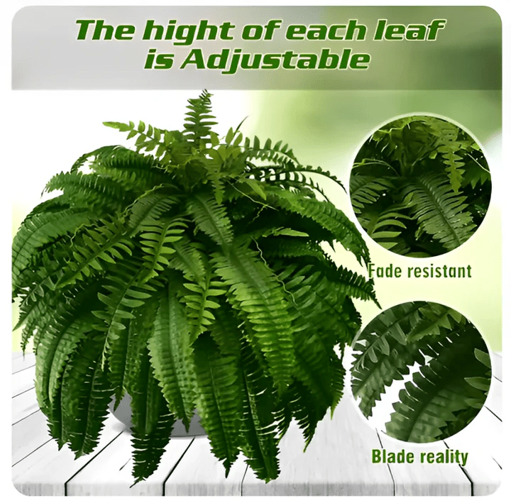 UV - Resistant Artificial Boston Fern for Outdoor Spaces - Lexians