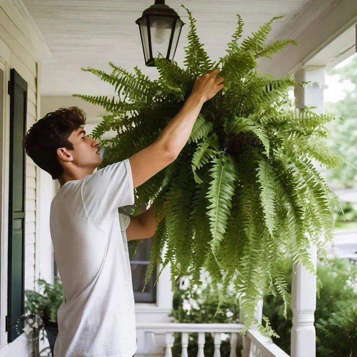 UV - Resistant Artificial Boston Fern for Outdoor Spaces - Lexians