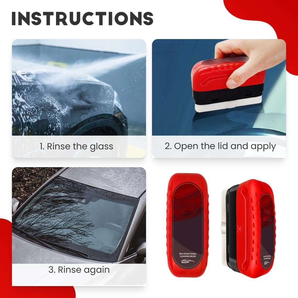 Versatile Car Windshield Cleaner with Rain & Fog Prevention - Lexians