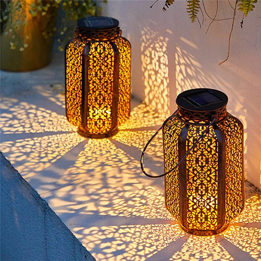 Vintage Solar Art Deco Lantern for Elegant Outdoor Lighting - Lexians