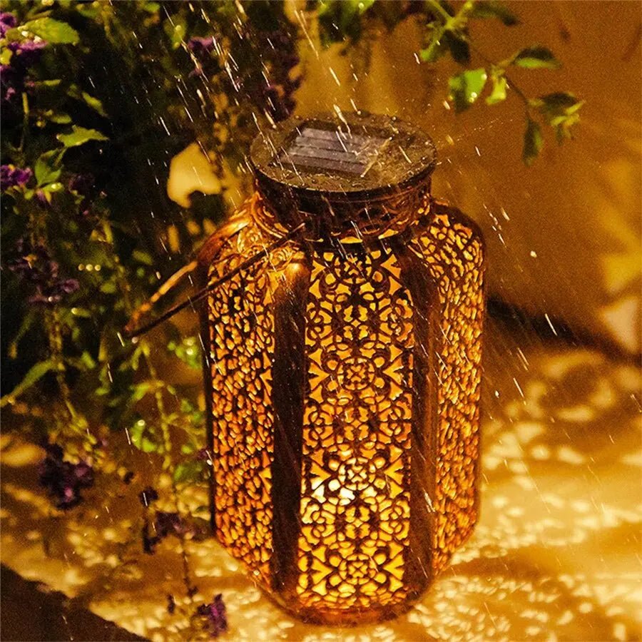 Vintage Solar Art Deco Lantern for Elegant Outdoor Lighting - Lexians