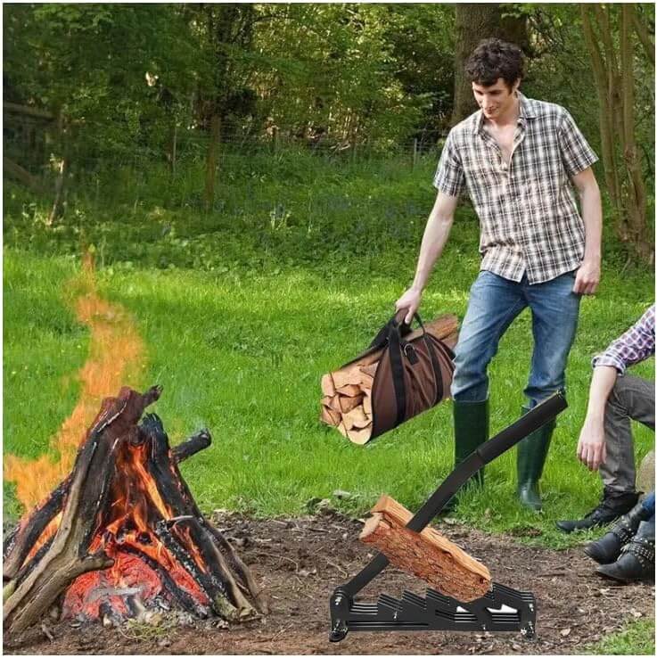 Wall Mounted Firewood Kindling Splitter for Home Use - Lexians