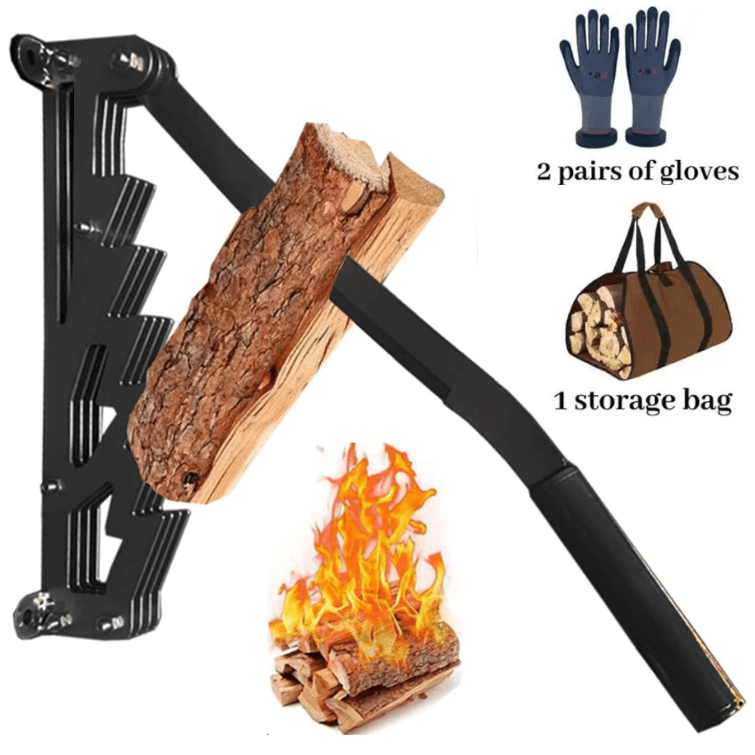 Wall Mounted Firewood Kindling Splitter for Home Use - Lexians