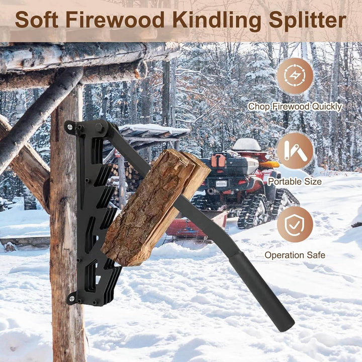 Wall Mounted Firewood Kindling Splitter for Home Use - Lexians