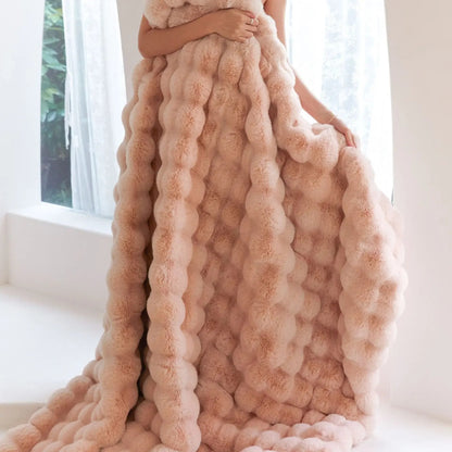 WarmWool Plush Wool Blanket - Ultra Cozy - Lexians