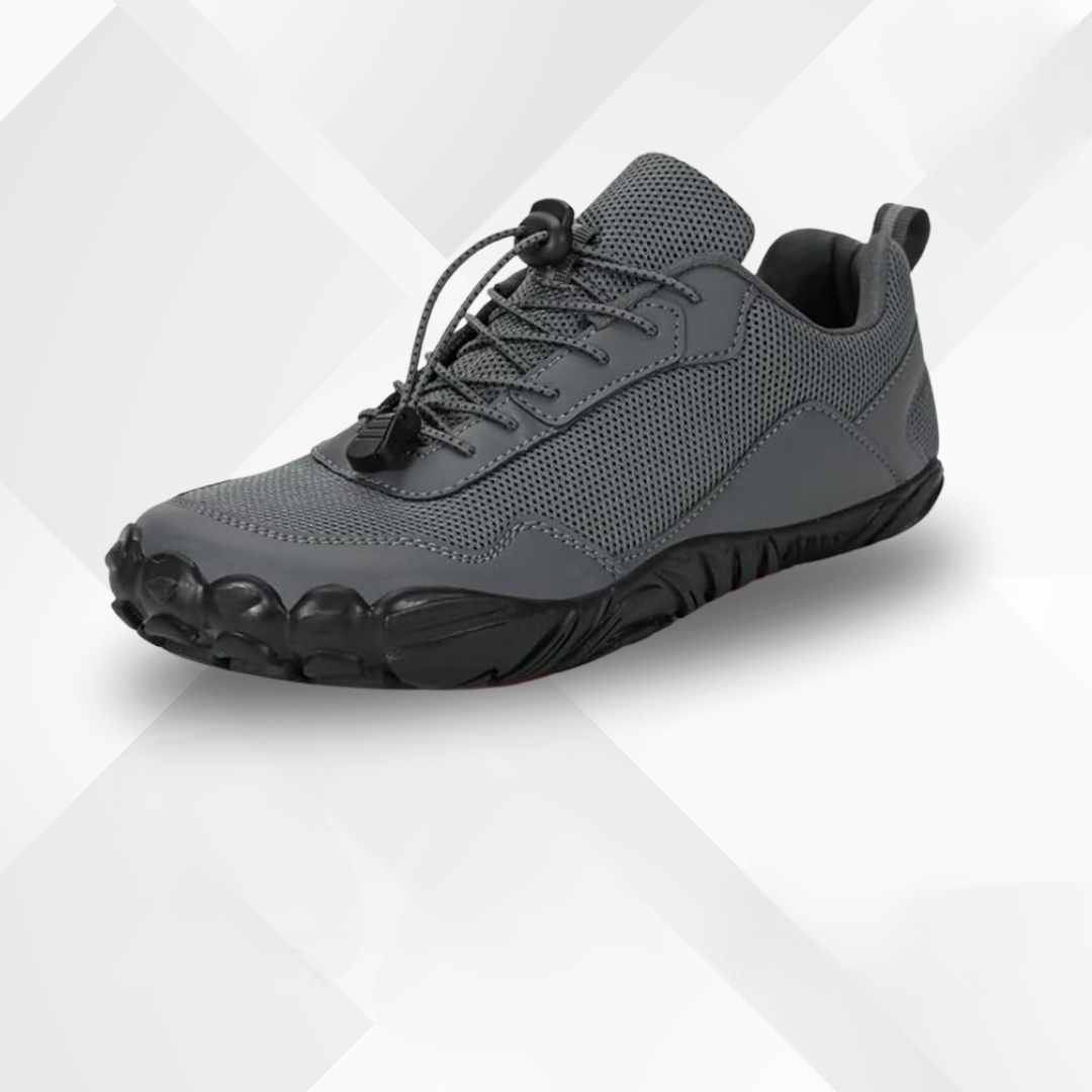 Comfortable men's waterproof barefoot shoes with orthopedic design for all-season pain relief.