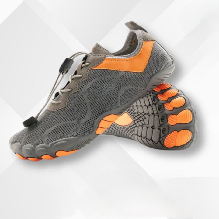 Casual waterproof barefoot sneakers with orthopedic support, ideal unisex footwear for everyday comfort.