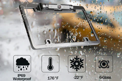 Wireless backup camera with night vision, wide angle, waterproof; ideal for cars and trucks, easy wireless installation.