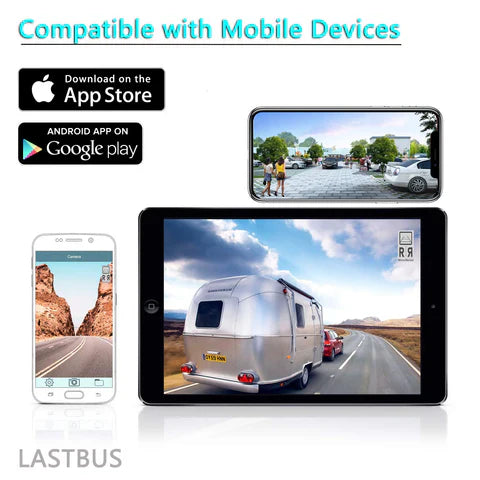 Wireless backup camera with night vision, wide angle, waterproof; ideal for cars and trucks, easy wireless installation.