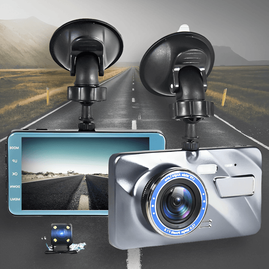 Wireless Dash Cam with Night Vision, Front & Rear Cameras - Lexians