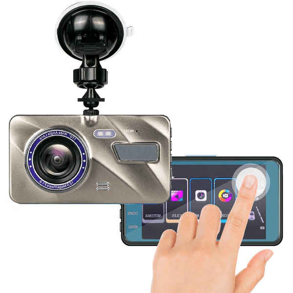 Wireless Dash Cam with Night Vision, Front & Rear Cameras - Lexians