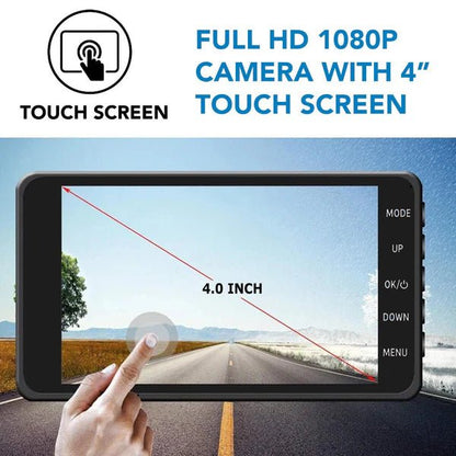 Wireless Dash Cam with Night Vision, Front & Rear Cameras - Lexians