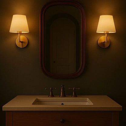 Wireless Dimmable Fabric Wall Light Set with Free Bulbs - Lexians
