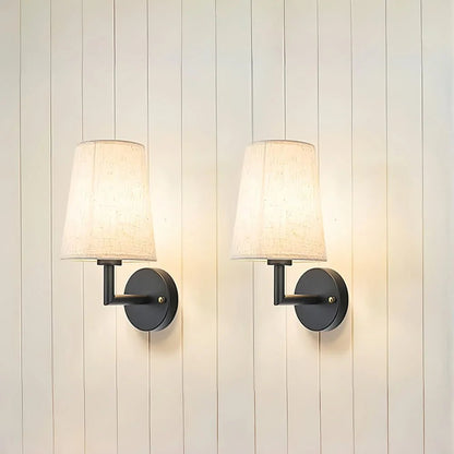 Wireless Fabric Wall Lamp - Vintage Style with Adjustable Lighting - Lexians