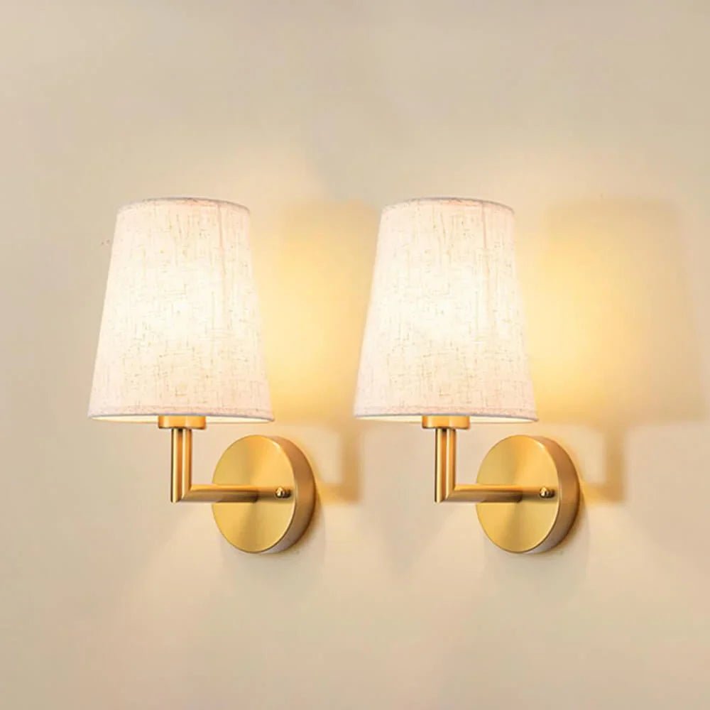 Wireless Fabric Wall Lamp - Vintage Style with Adjustable Lighting - Lexians