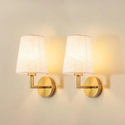 Wireless Fabric Wall Lamp - Vintage Style with Adjustable Lighting - Lexians
