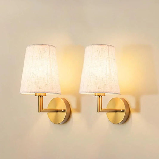 Wireless Fabric Wall Lamp - Vintage Style with Adjustable Lighting - Lexians