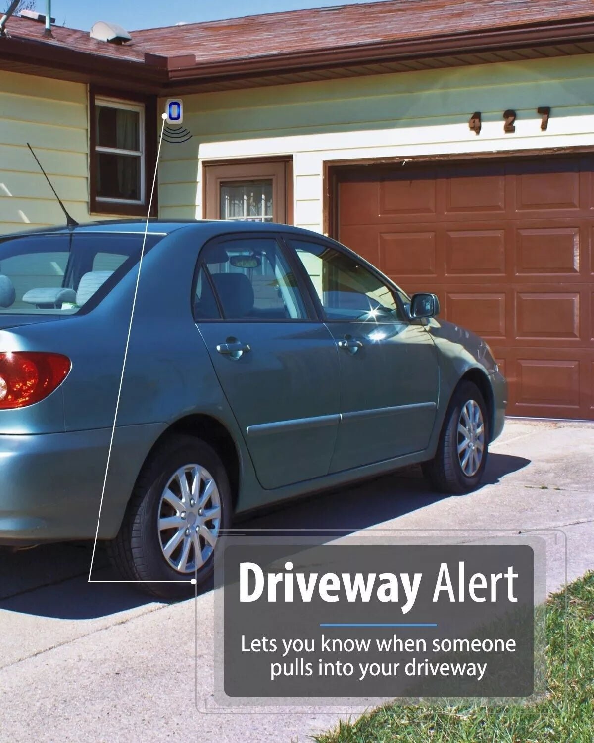 Wireless Motion Sensor Driveway Alarm for Home Security - Lexians