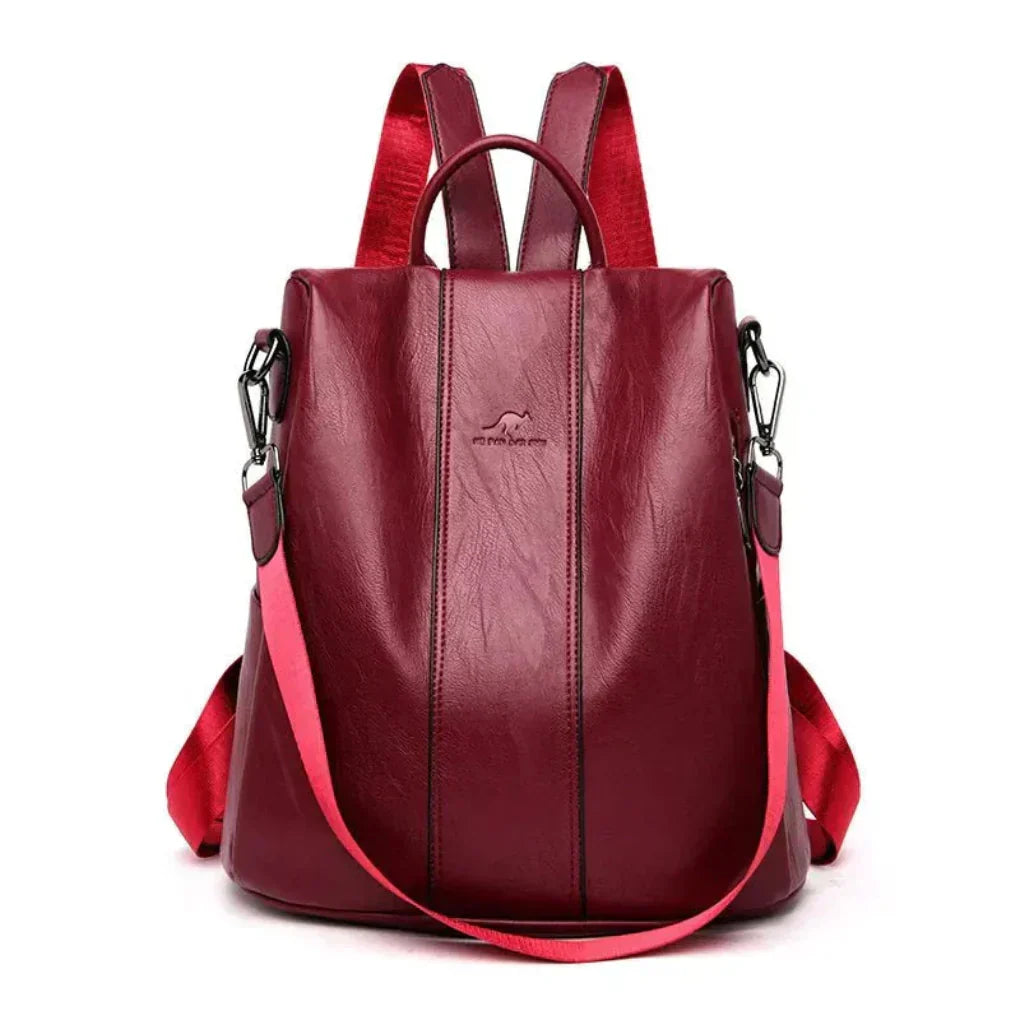 Lightweight women's convertible anti-theft daypack, ideal for secure travel, commuting, and daily adventures.