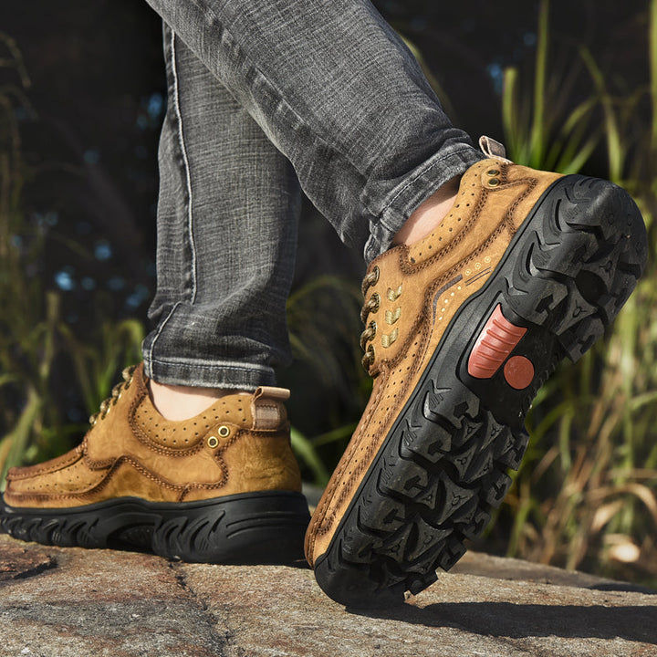 Women's orthopedic black leather boots, with a spacious toe box for enhanced comfort