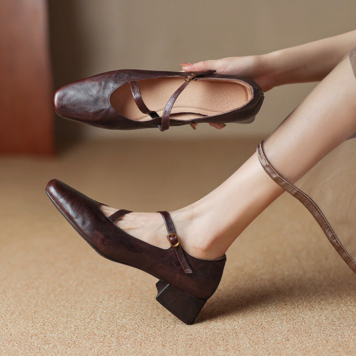 Burgundy tapered heel leather pumps, a stylish and comfortable choice for women's formal shoes