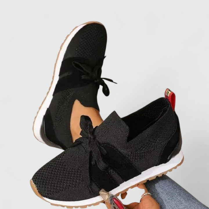 Women's comfortable orthopedic slip-on sneakers for foot support and everyday walking.