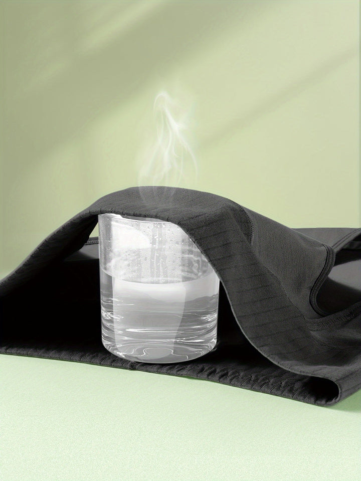 Detail of seamless fabric on women's high-waist shaping underwear. Comfortable shapewear offering invisible support.