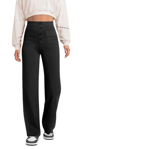 Women's High-Waisted Wide Leg Dress Pants