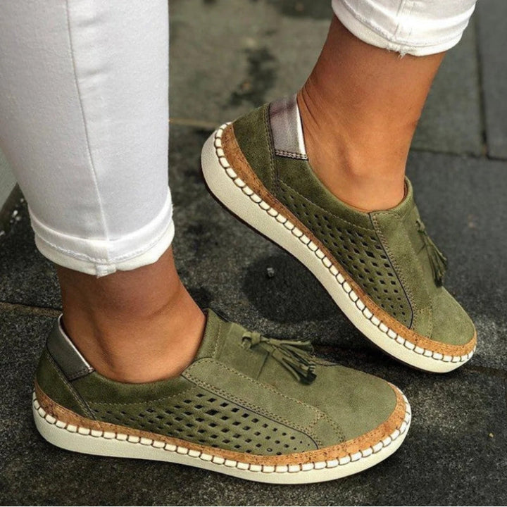 Women's lightweight & breathable slip-on walking sneakers, perfect for daily wear & comfort.
