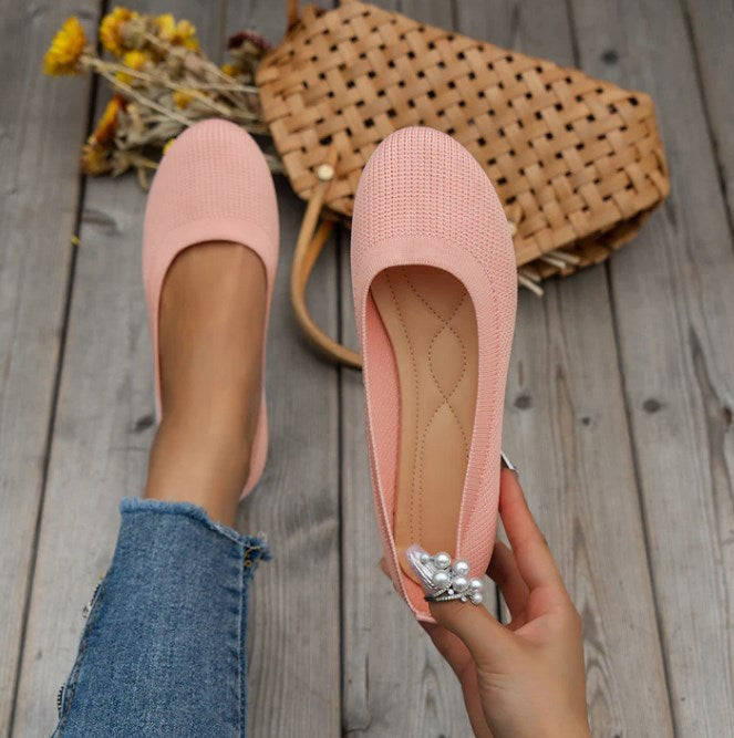 Versatile women's orthopedic ballet flats, offering all-day comfort & foot support for everyday walking & casual wear.
