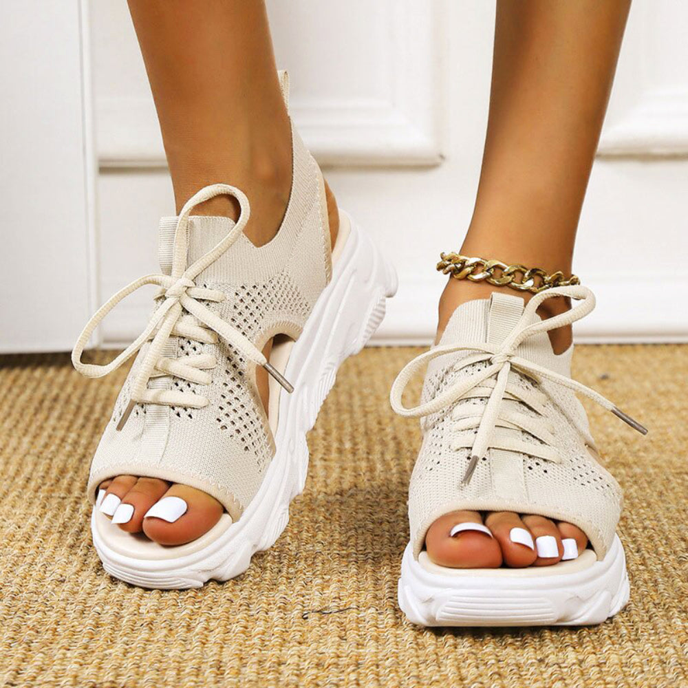 Close-up: Women's orthopedic sandals, showcasing adjustable hook-and-loop straps for a secure, custom, and comfortable fit.