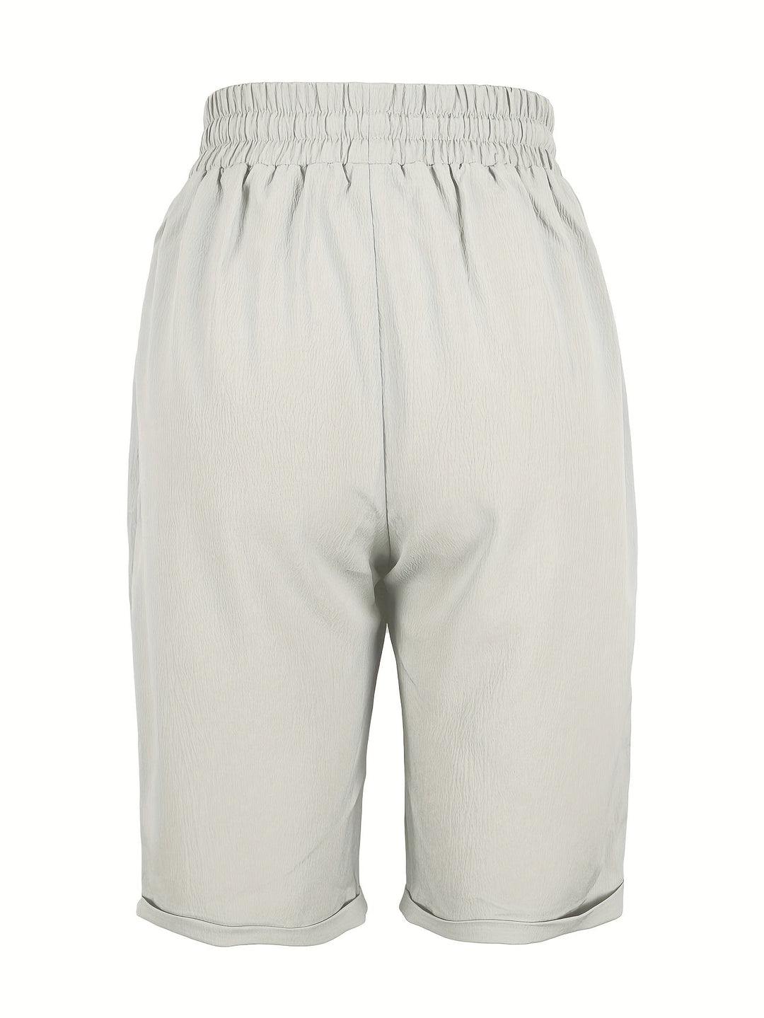 Versatile women's relaxed fit capri pants, elastic waist, comfortable for everyday & summer wear.