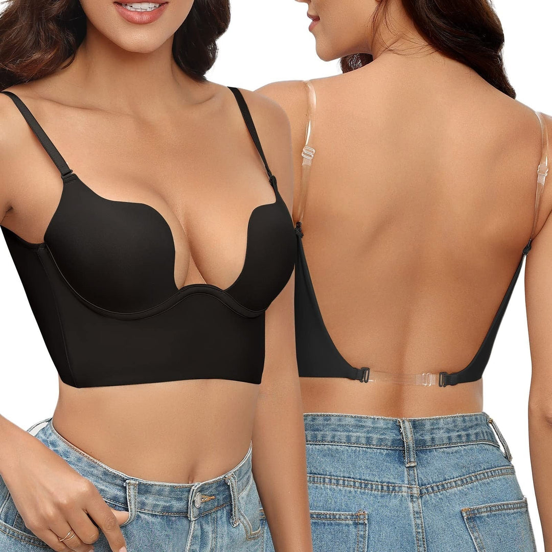 White seamless low back convertible bra, versatile everyday support and invisible lingerie for women.