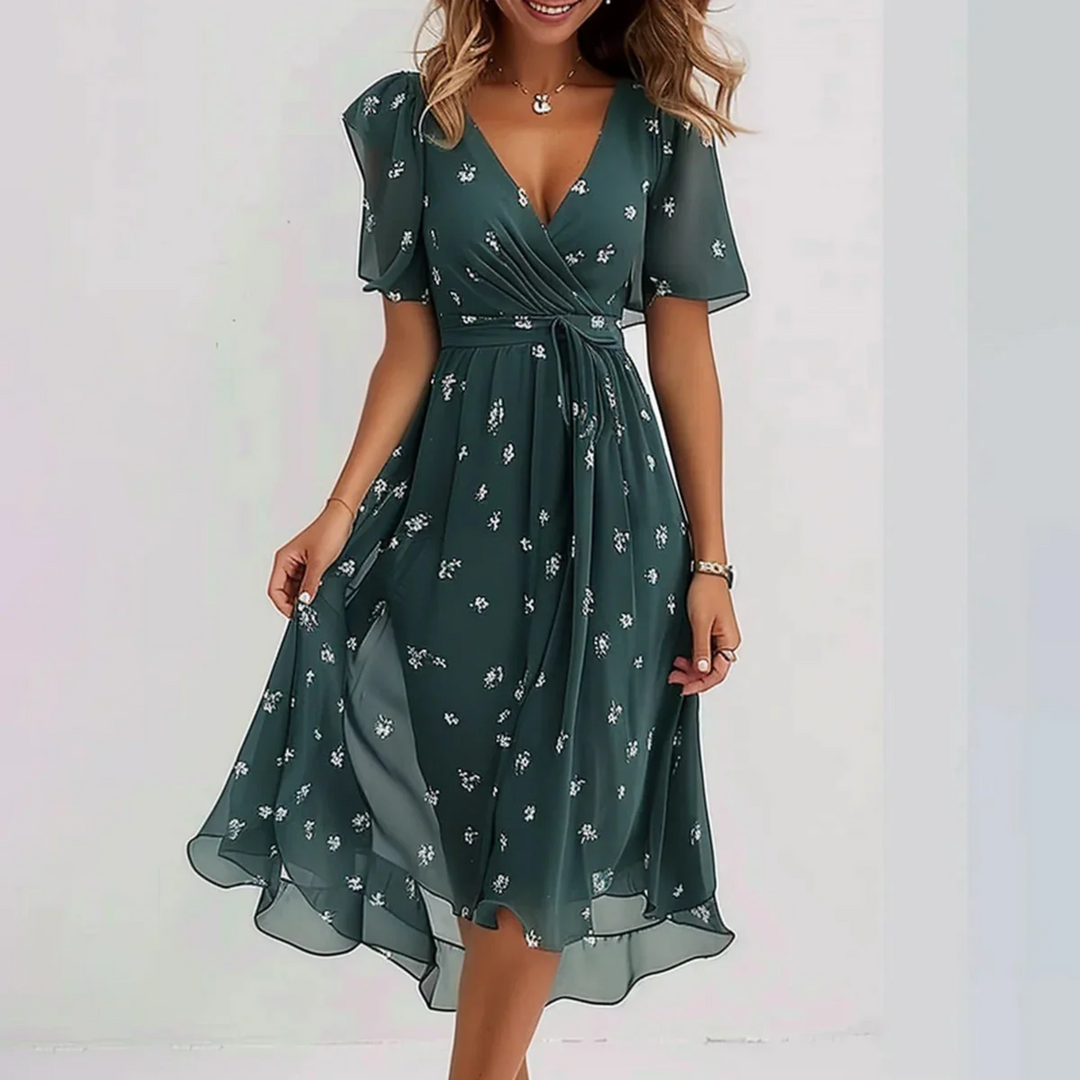 Women's sleeveless flowy summer dress, lightweight and breathable, perfect for casual wear or beach.