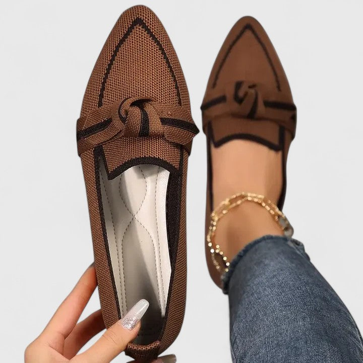 Comfortable women's orthopedic slip-on loafers designed with arch support & shock absorption for superior foot care.
