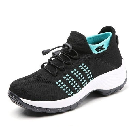 Enjoy all-day comfort with these women's slip-on stretch cushion shoes, ideal for casual and active wear.