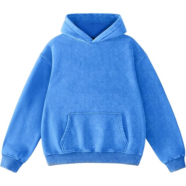 Close-up of Women's Washed Cotton Hoodie fabric, showing soft texture and vintage fade