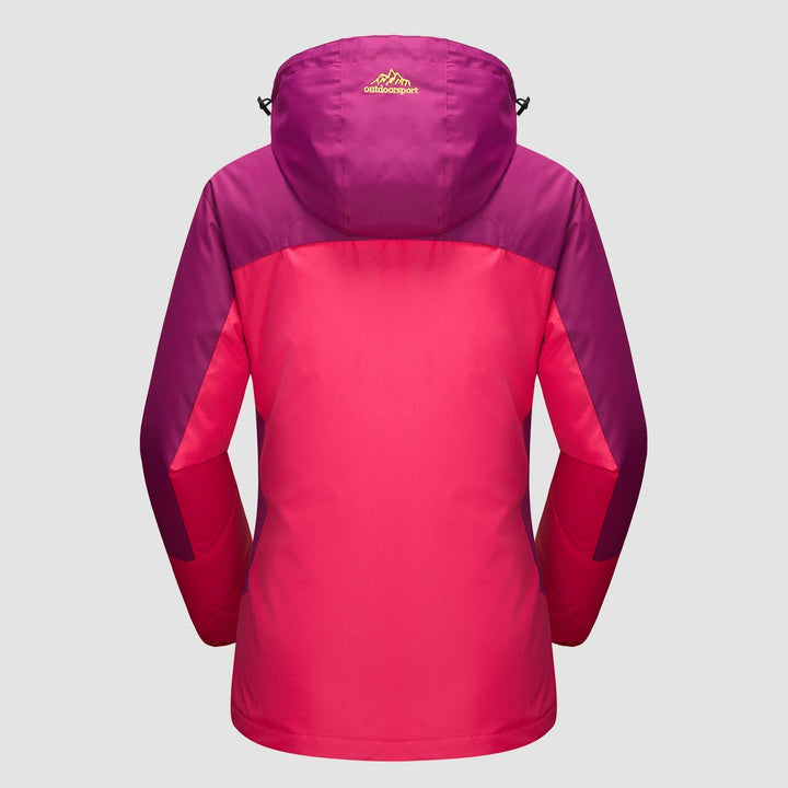 Verona 3-in-1 women's jacket, in a subtle grey, versatile for both urban and outdoor settings.