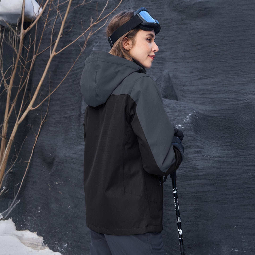 Verona 3-in-1 women's waterproof jacket in a deep burgundy, a fashionable and functional winter coat.