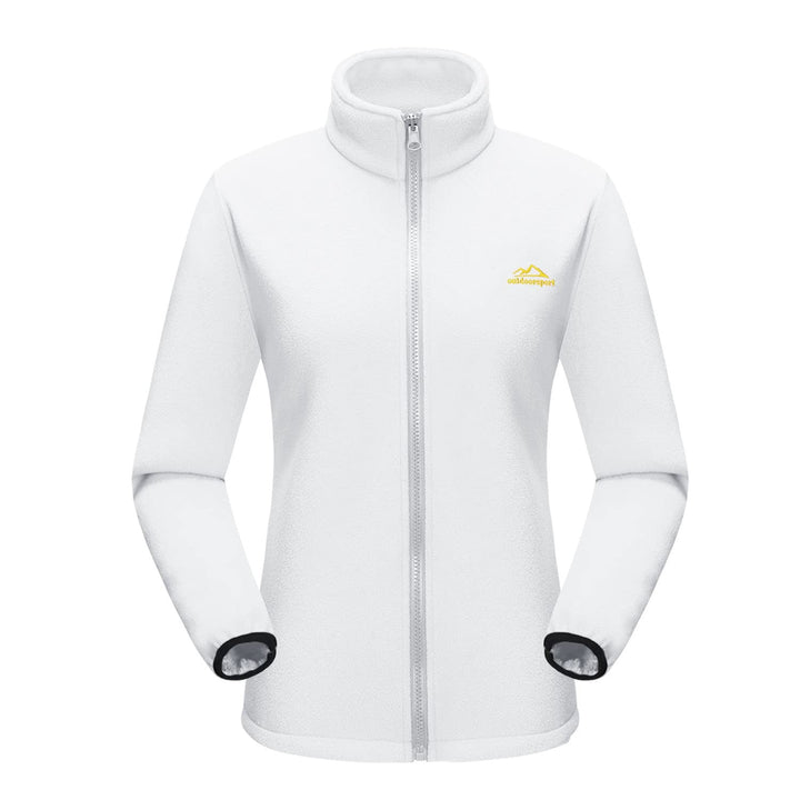 Woman cycling in a Verona 3-in-1 waterproof jacket, demonstrating its suitability for various activities.