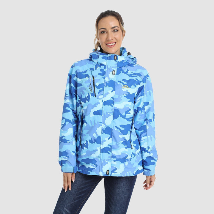 Verona 3-in-1 women's jacket in a vibrant royal blue, combining visibility with weather protection.