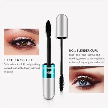 Women's 2 - in - 1 Waterproof Lengthening Mascara 4D Silk Fiber - Lexians