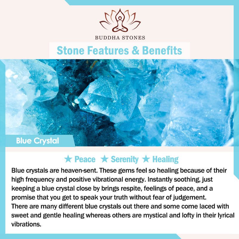 Women's Blue Crystal Amethyst Healing Bracelet - Lexians