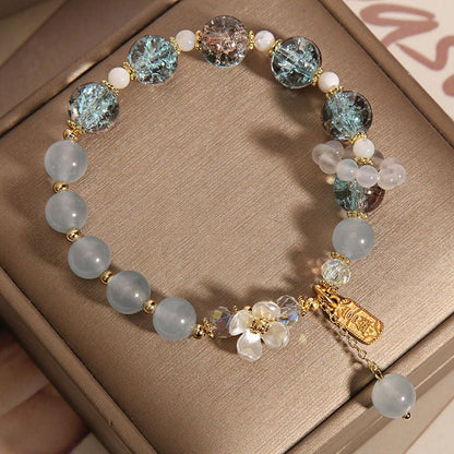 Women's Blue Crystal Amethyst Healing Bracelet - Lexians