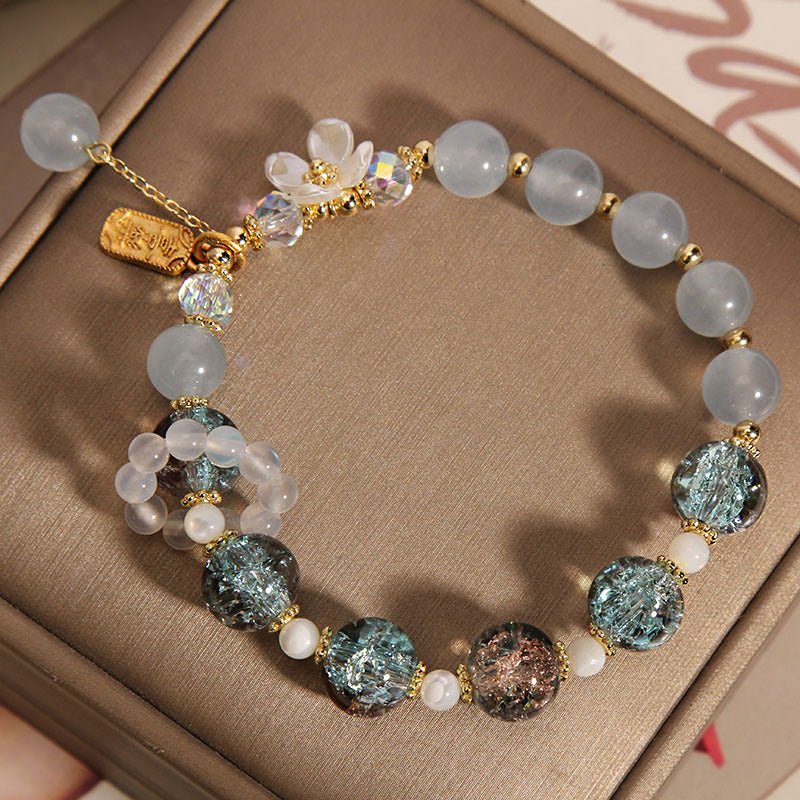 Women's Blue Crystal Amethyst Healing Bracelet - Lexians