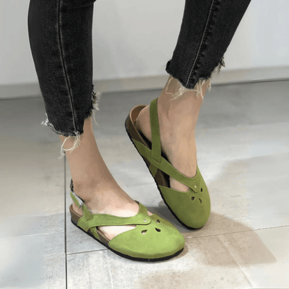 Women's Closed - Toe Slingback Sandals - Elegant Summer Style - Lexians